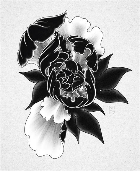 √ Black Flower Tattoo