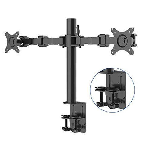 ᐅᐅFleximounts D1D Monitorhalter Tischhalterung Standfuß mit 2 Armen