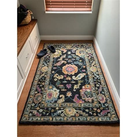 Alexander Home Megan Floral Hand Hooked 100 Wool Area Rug On Sale