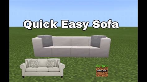 How To Make A Quick And Easy Sofa In Minecraft YouTube