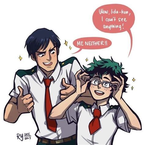 Iida Tenya And Midoriya Izuku My Hero Academia Shouto Boku No Hero