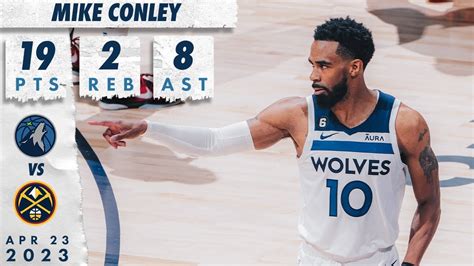 Mike Conley Drops Points In Victory Over Denver Nuggets