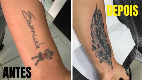 Veja Essa Cobertura De Tatuagem Cobertura De Nome Tatuagem Feminina