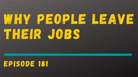 Top 10 Reasons Why People Leave Their Jobs