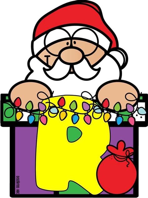 An Image Of Santa Claus In The Box With Christmas Lights On His Chest