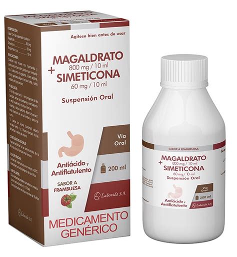 MAGALDRATO SIMETICONA 800MG 60MG 10 ML 200ML SANUZ