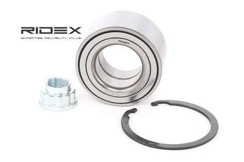 W Ridex Wheel Bearing Kit Front Axle Both Sides With Crown Nut