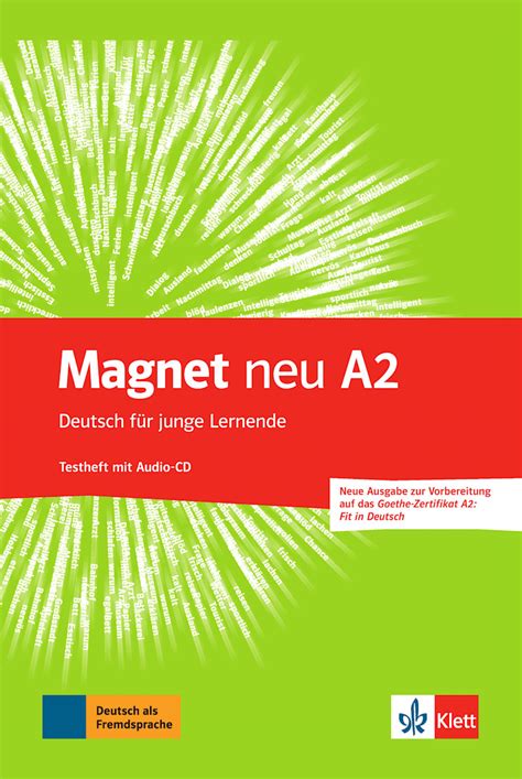 Magnet Neu A2 Testheft Mit Audio CD Goethe Zertifikat A2 Fit In