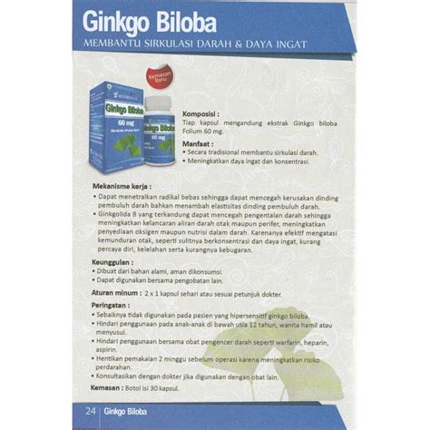 Jual Cuci Gudang Ginkgo Biloba Sidomuncul Vitamin Otak Daya Ingat