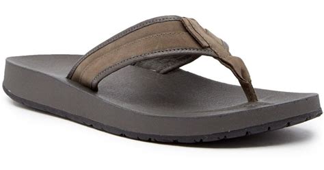 Teva Azure Leather Flip Flop (men) for Men | Lyst