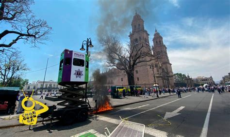 Causan Destrozos A Morelia Para Exigir Justicia Por Arantepacua