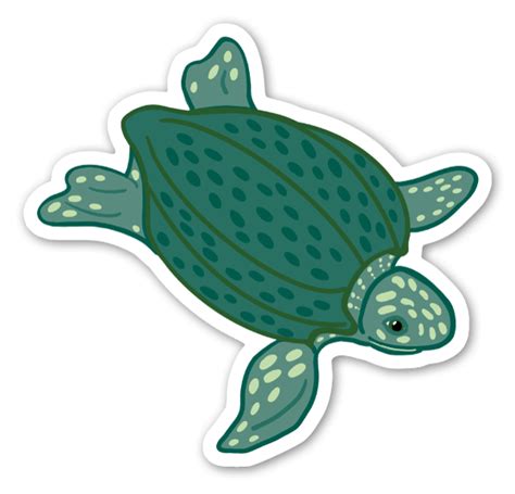 Buy Leatherback Sea Turtle Die Cut Stickers Stickerapp