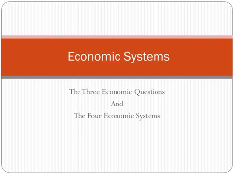 Economic Systems