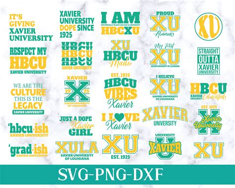 Hbcu Pride Xavier University Svg New Hbcu 2024 Collection Etsy