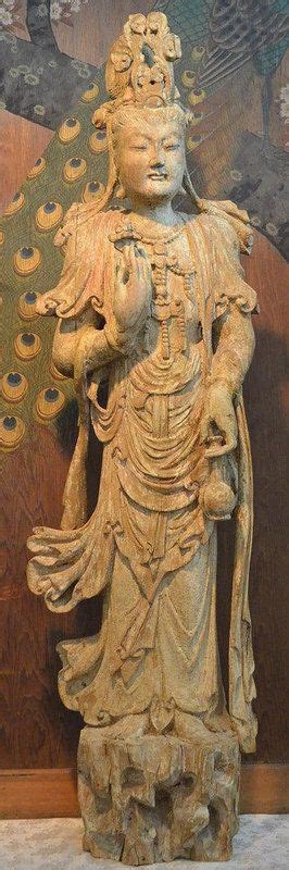 Chinese Song Dynasty Guanyin Wood Sculpture Buddha Buddhism