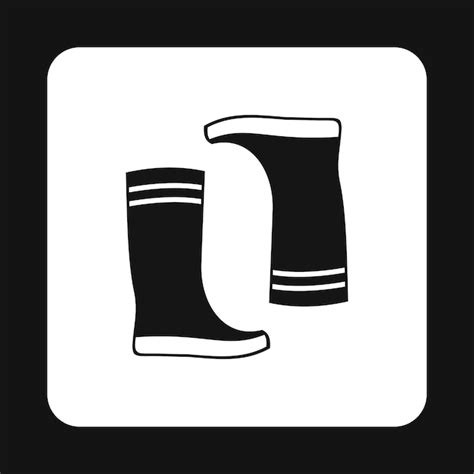 Premium Vector Boots Icon In Simple Style Isolated On White