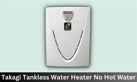 Takagi Tankless Water Heater No Hot Water [How To Fixe]