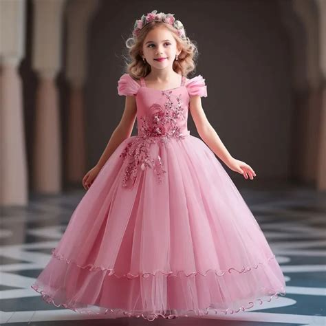 Teenager M Dchen Kleid Lange Brautjungfer Kinder Kleider F R M Dchen