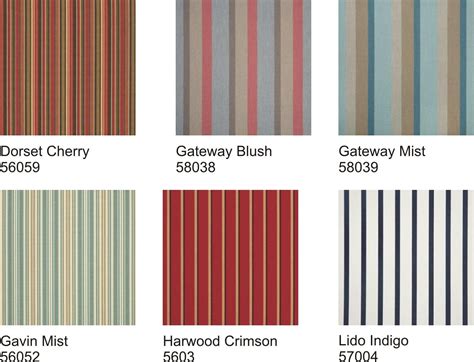 Sunbrella Striped Outdoor Fabric By The Yard Yard Minimum Etsy