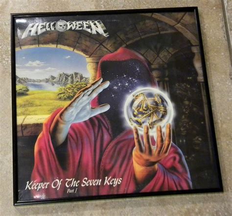 Keeper Of The Seven Keys Part Helloween Framed Vintage Record