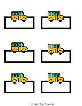 Free Printable School Bus Name The Template Can Also Be, 47% OFF