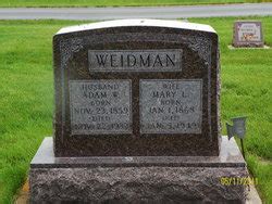 Adam W Weidman Memorial Find A Grave