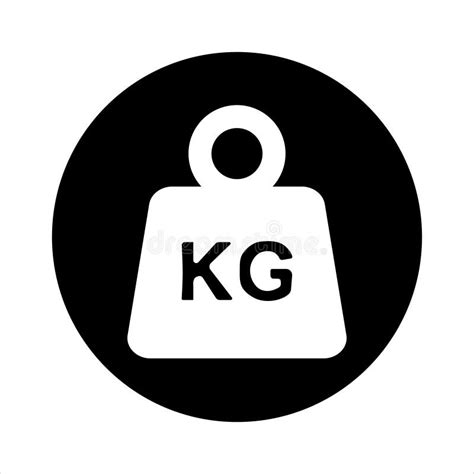 Kilogram Weight Graphic Icon. Stock Illustration - Illustration of flat ...