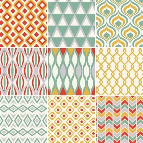 Seamless Retro Pattern Stock Vector Image By Pauljune