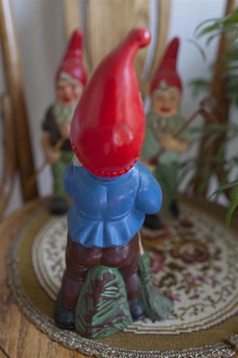 Vintage Gnomes - Garden Gnomes - Nasco Japan Ceramic Gnomes