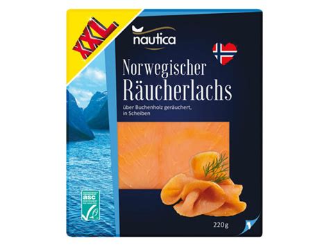 Norwegischer Räucherlachs 200 g 20 g gratis Lidl Österreich