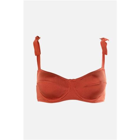 Trendyol Cinnamon Underwire Tie Detailed Bikini Top Eponuda