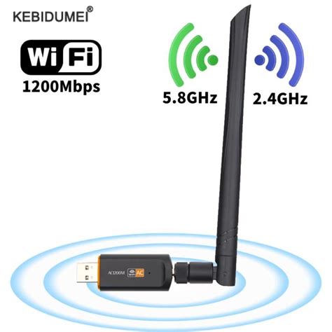 ดูอัลแบนด์ Usb ไวไฟ1200 Ac1200ตัวแปลง Mbps 5ghz 2 4ghz Wifi พร้อมเสาอากาศสำหรับแล็ปท็อป Pc