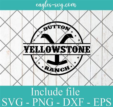 Yellowstone Dutton Ranch Svg Yellowstone SVG Cricut Cut Files Png