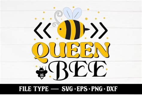 Queen Bee Bee Svg Graphic By Robi Graphics · Creative Fabrica