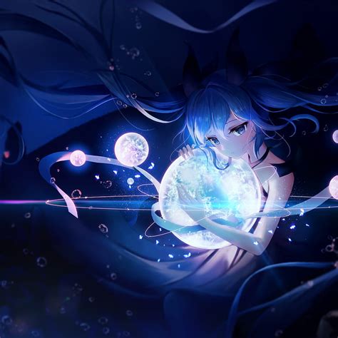 Hatsune Miku Anime Girl Dream Cosmos Universe Magic Fantasy