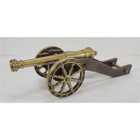 Brass Replica Cannon Appears Functional