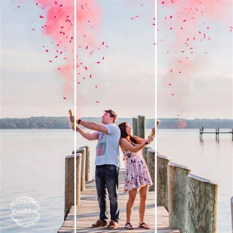 Buy Revealations Gender Reveal Confetti Powder Cannon Set Of 4 Pink