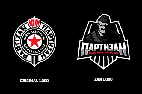 Partizan Belgrade fan mascot logo | Behance