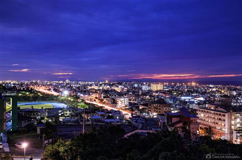 浦添大公園の夜景（沖縄県浦添市）