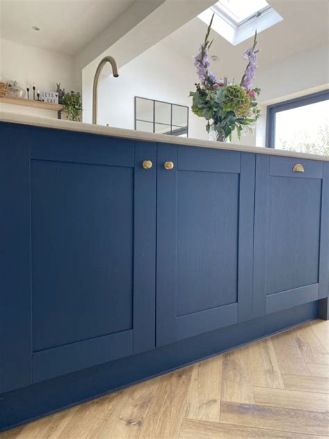 WREN Indigo Blue Shaker Kitchen Blue Shaker Kitchen House Design