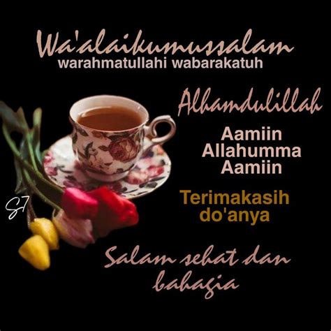 Waalaikumussalam Alhamdulillah Kutipan Selamat Pagi Kata Kata