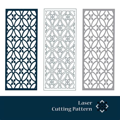 Laser And Cnc Cut Pattern Vector Template With Abstract Geometric