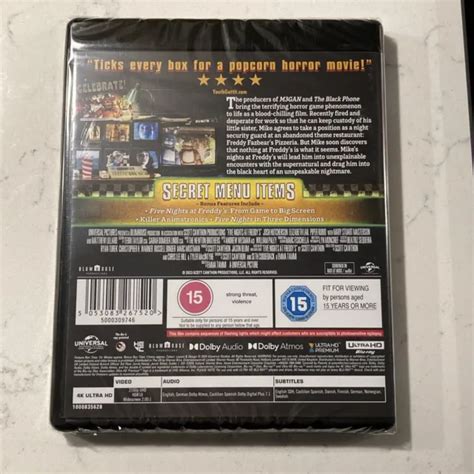 Five Nights At Freddys 4k Uhd New And Sealed Night Shift Edition Josh Hutcherson £2450 Picclick Uk