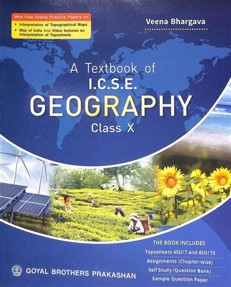 Buy Textbook Of Geography Class 10 For 2020 Exam Icse Book Veena