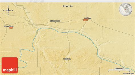 Physical 3d Map Of Camrose