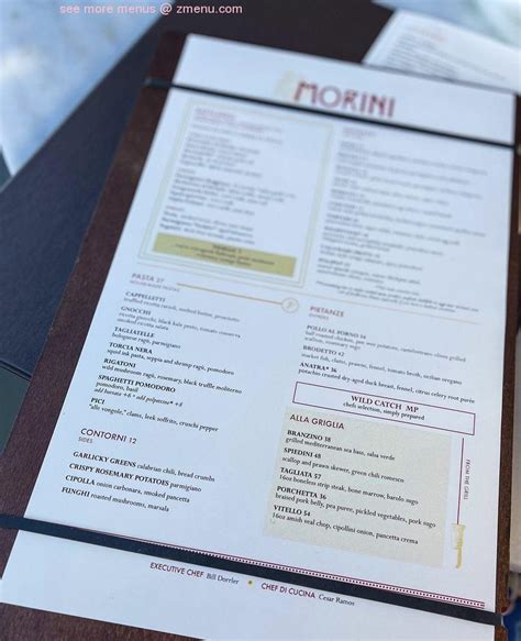 Online Menu of Osteria Morini Restaurant, Miami Beach, Florida, 33139 - Zmenu