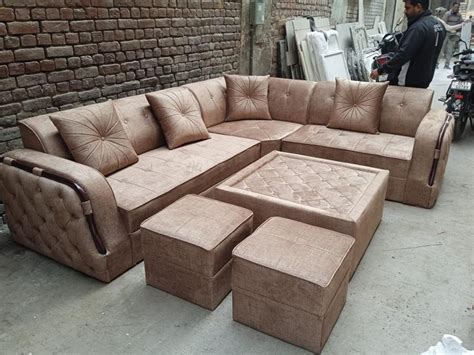 Seater Wooden L Shape Sofa Set Without Lounger At Rs Set In