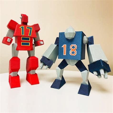 Make your own papercraft robots by Ecogami