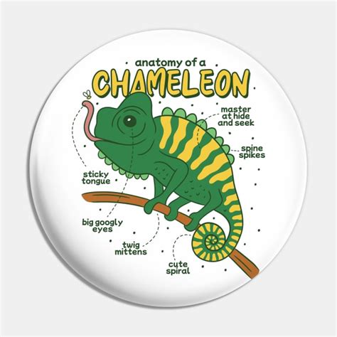 Anatomy of A Chameleon - Anatomy Of A Chameleon - Pin | TeePublic