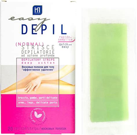 Easy Depil Strisce Depilatorie Braccia Gambe Parti Intime Ascelle E Zona Bikini Rapide E